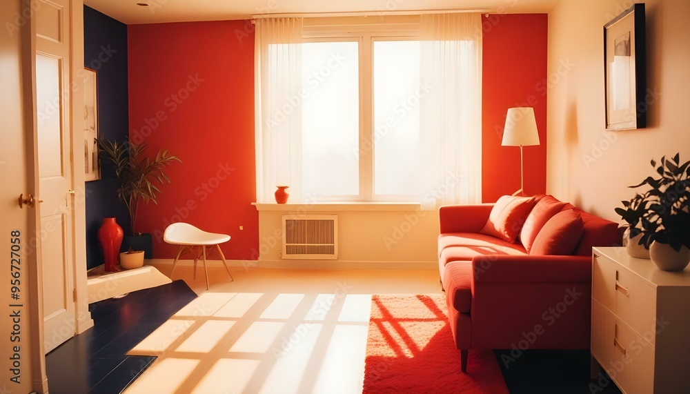 Photo interior modern design room 3d illustration Photo interior modern design room 3d illustration