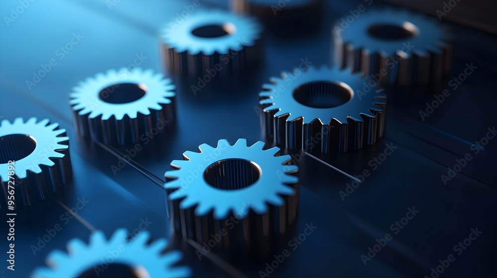 Intricate Gears and Cogs of an Industrious Mechanism Intricate Gears and Cogs of an Industrious Mechanism