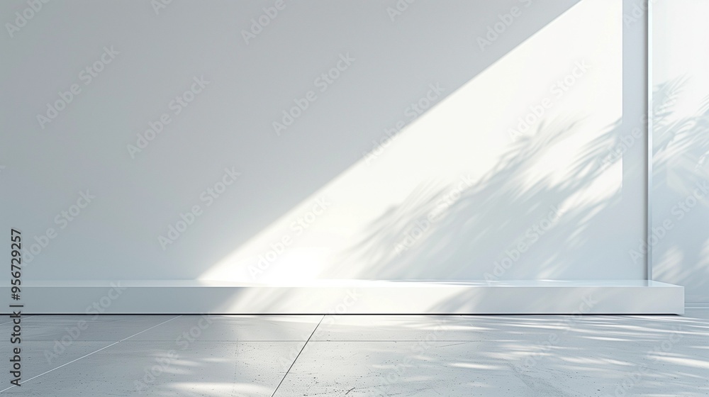 Minimalist Abstract White Background with Soft Shadows and Light Reflections, Ideal for Product Display or Advertising Backdrop in a Studio Setting Minimalist Abstract White Background with Soft Shadows and Light Reflections, Ideal for Product Display or Advertising Backdrop in a Studio Setting