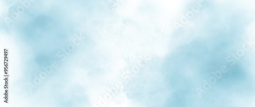 Abstract blue watercolor for background