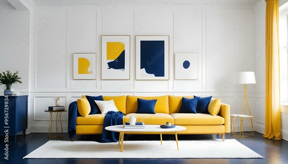 Photo interior modern design room 3d illustration Photo interior modern design room 3d illustration