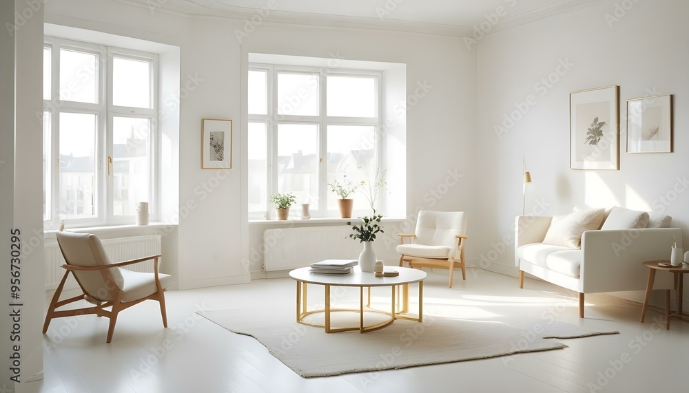 Photo interior modern design room 3d illustration Photo interior modern design room 3d illustration