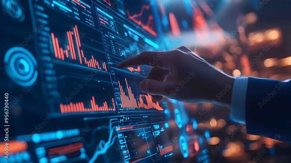 Fototapeta premium Policymakers Leveraging Tools to Simulate Economic Policy Impacts for Advanced Forecasting
