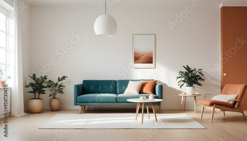 Wallpaper Mural Photo interior modern design room 3d illustration Torontodigital.ca