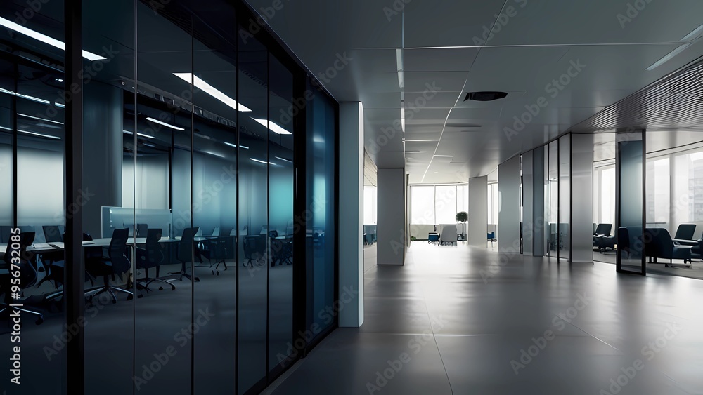 corridor in the office corridor in the office