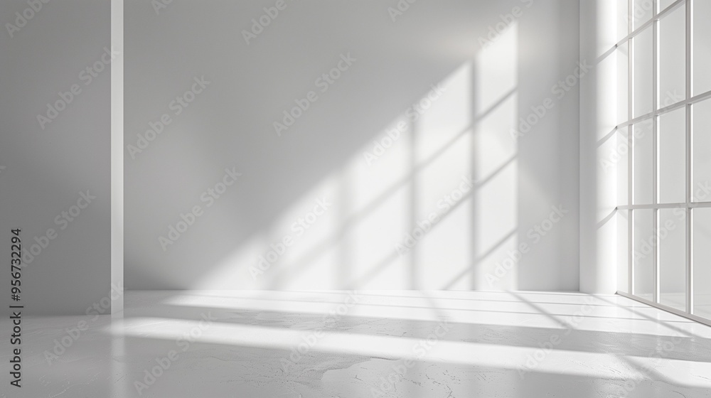 Minimalist Abstract White Background with Soft Shadows and Light Reflections, Ideal for Product Display or Advertising Backdrop in a Studio Setting Minimalist Abstract White Background with Soft Shadows and Light Reflections, Ideal for Product Display or Advertising Backdrop in a Studio Setting