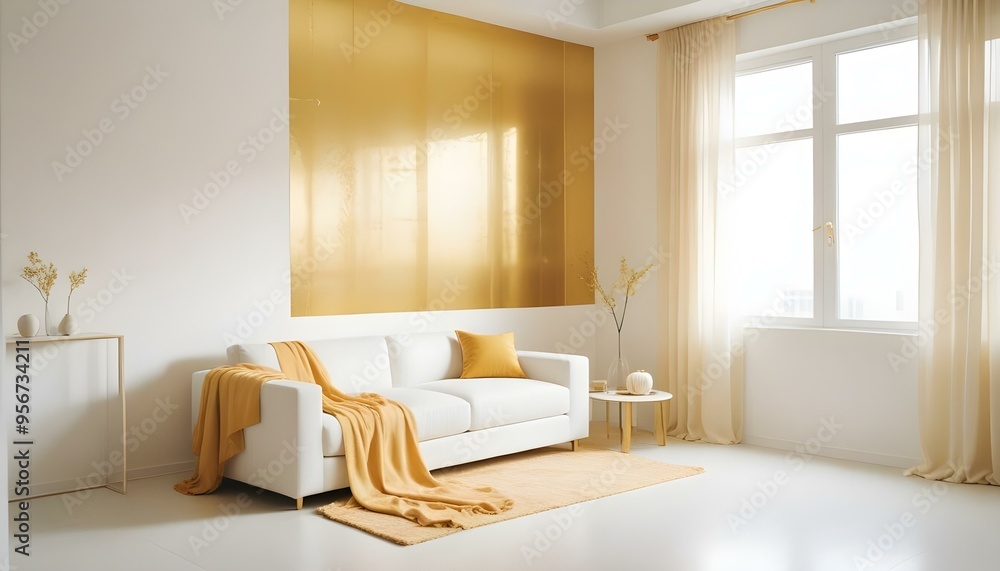 Fototapeta premium Photo interior modern design room 3d illustration