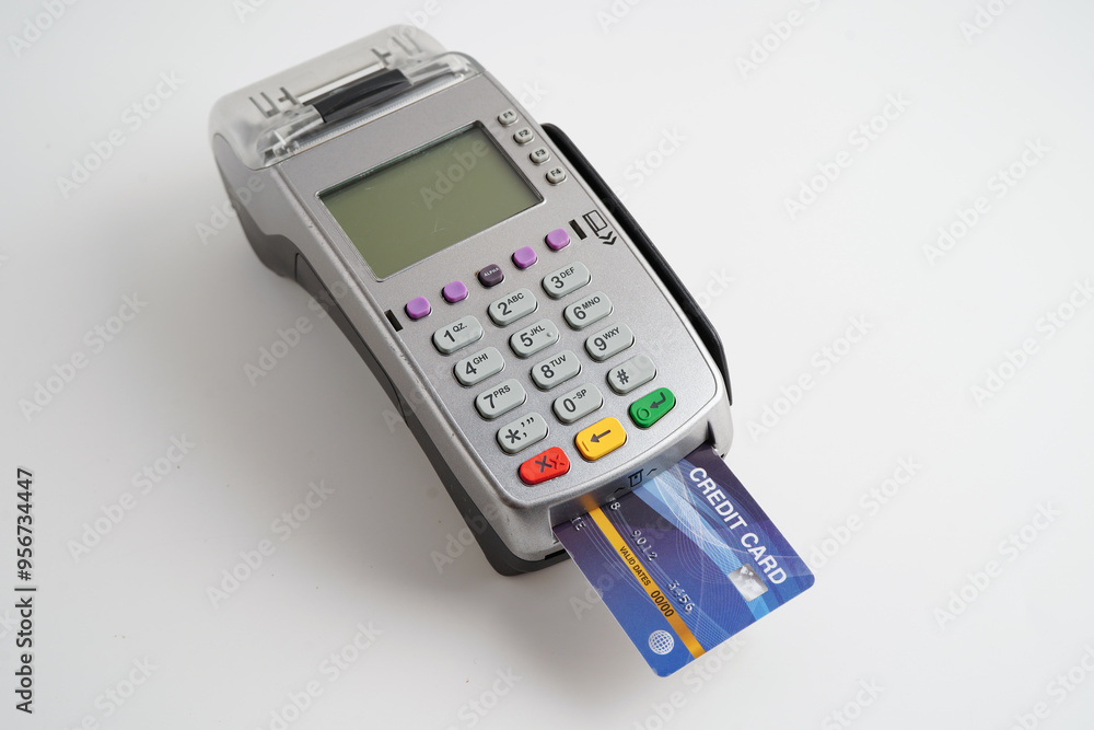Payment POS terminal for finance and shopping business and technology. Payment POS terminal for finance and shopping business and technology.