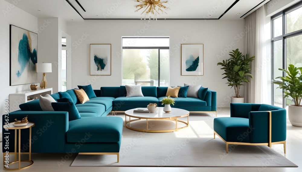 Photo interior modern design room 3d illustration Photo interior modern design room 3d illustration