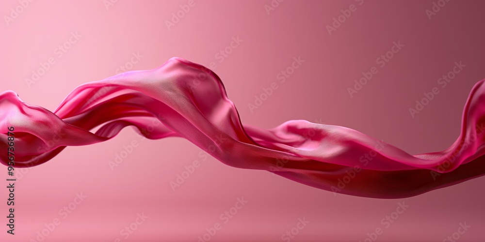 A vibrant pink fabric flows gracefully through the air, its delicate texture and soft motion captured in a fluid, elegant dance, symbolizing freedom and creativity. A vibrant pink fabric flows gracefully through the air, its delicate texture and soft motion captured in a fluid, elegant dance, symbolizing freedom and creativity.