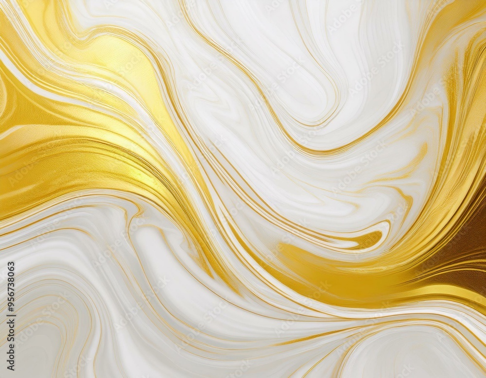 Luxury gold wave illustration background on black background Luxury gold wave illustration background on black background