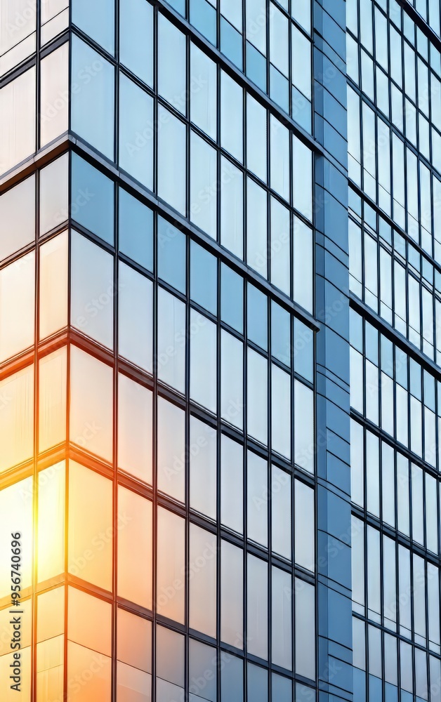 Modern glass building reflecting sunlight in an urban setting, showcasing architectural beauty and contemporary design. Modern glass building reflecting sunlight in an urban setting, showcasing architectural beauty and contemporary design.