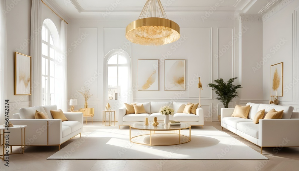 Photo interior modern design room 3d illustration Photo interior modern design room 3d illustration