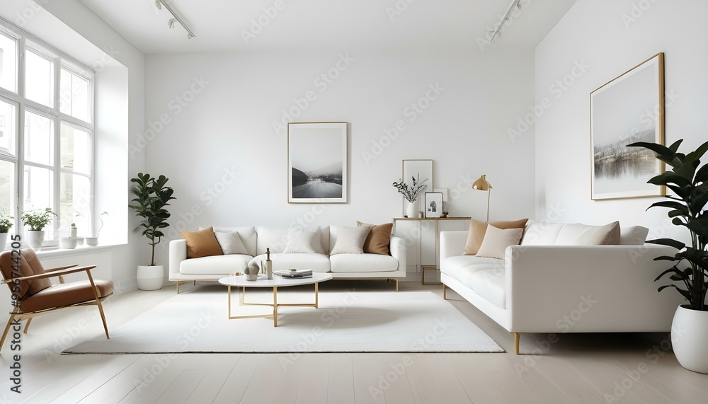 Photo interior modern design room 3d illustration Photo interior modern design room 3d illustration
