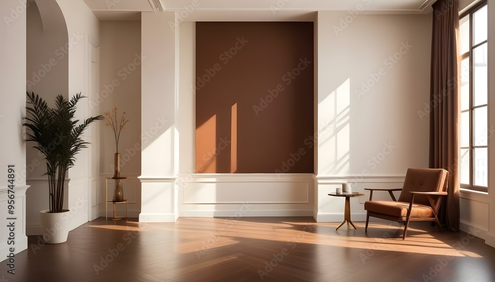 Photo interior modern design room 3d illustration Photo interior modern design room 3d illustration