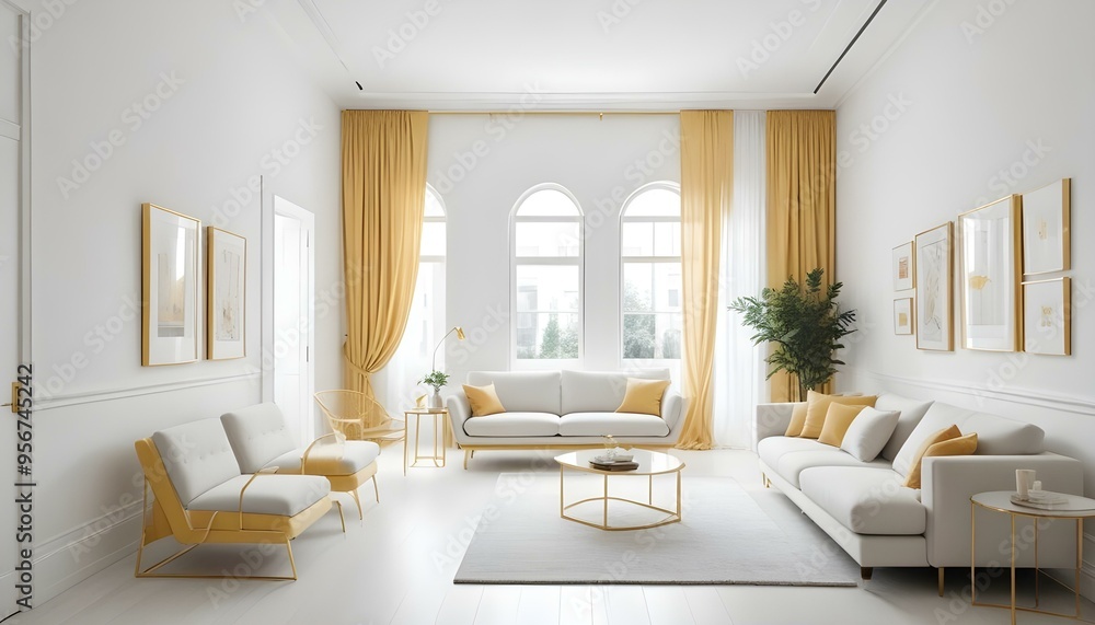 Photo interior modern design room 3d illustration Photo interior modern design room 3d illustration