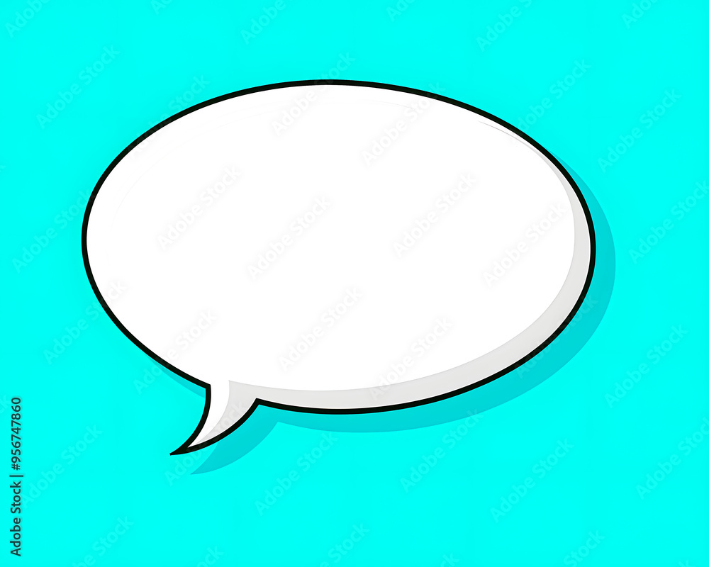 Bubble icon. Speech bubble. Blue green background. Copyspace. Bubble icon. Speech bubble. Blue green background. Copyspace.