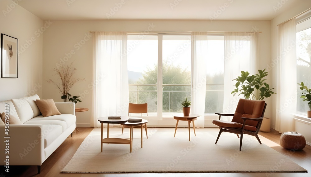 Photo interior modern design room 3d illustration Photo interior modern design room 3d illustration