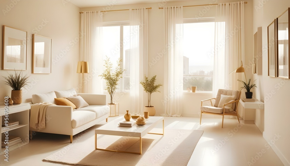 Photo interior modern design room 3d illustration Photo interior modern design room 3d illustration