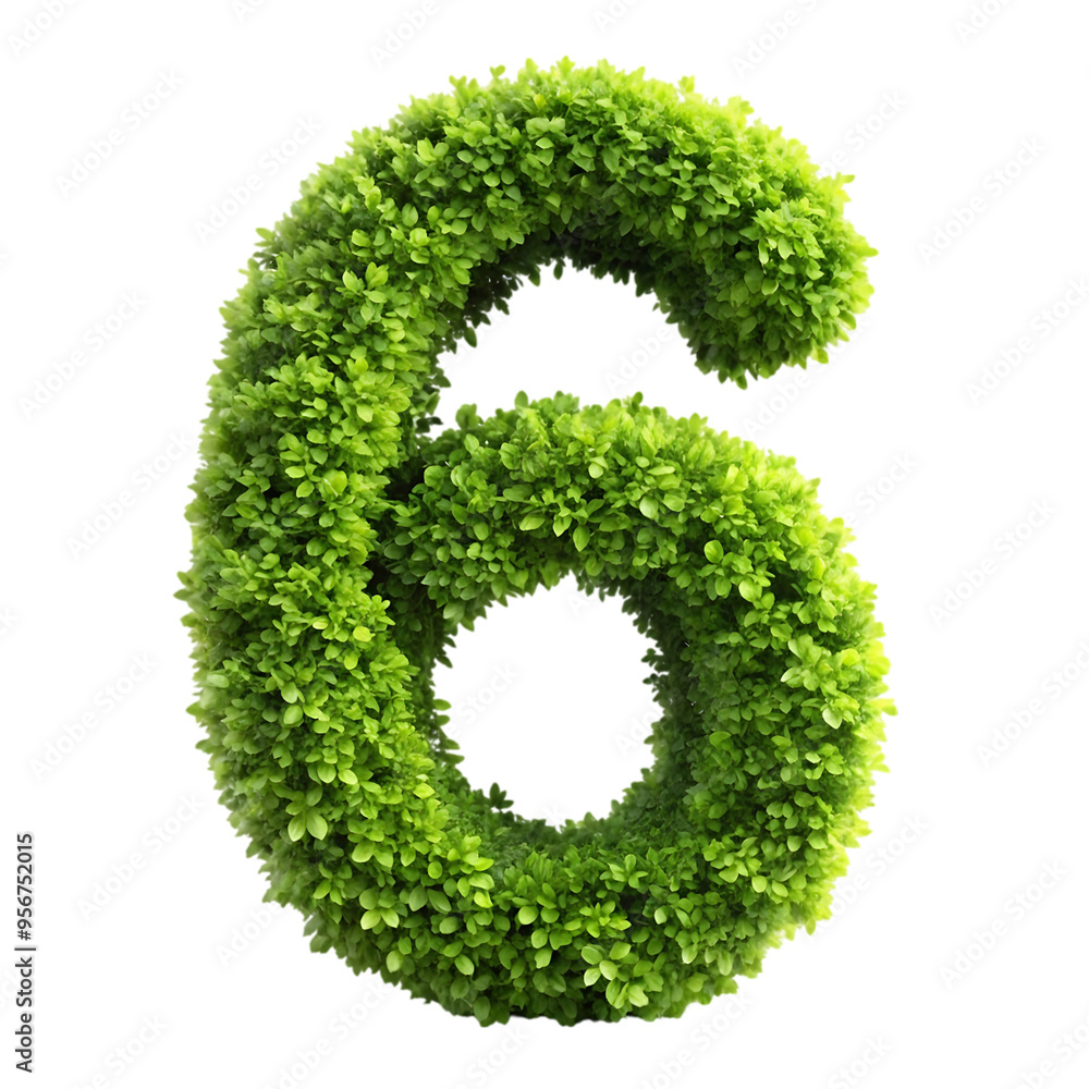 grass letter isolated on white grass letter isolated on white