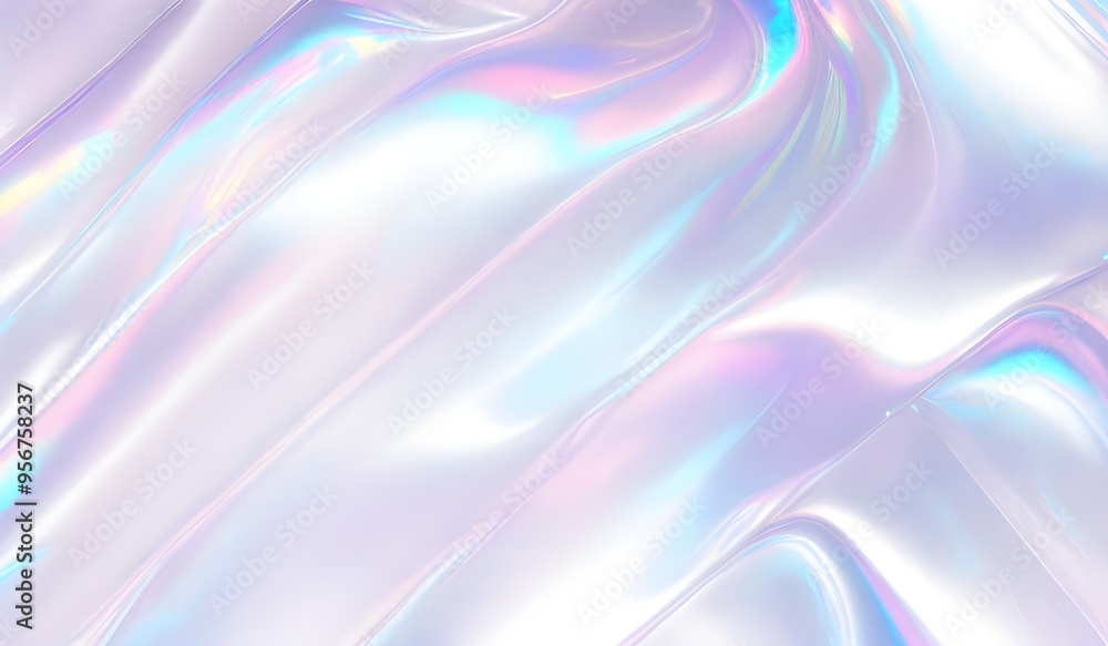 Holographic background seamless trendy iridescent light foil texture. Soft holographic pastel unicorn marble background pattern. Modern pearlescent blurry abstract swirl illustration.
Holographic background seamless trendy iridescent light foil texture. Soft holographic pastel unicorn marble background pattern. Modern pearlescent blurry abstract swirl illustration.