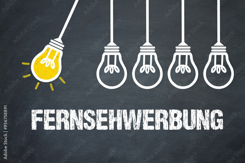 Fototapeta premium Fernsehwerbung 