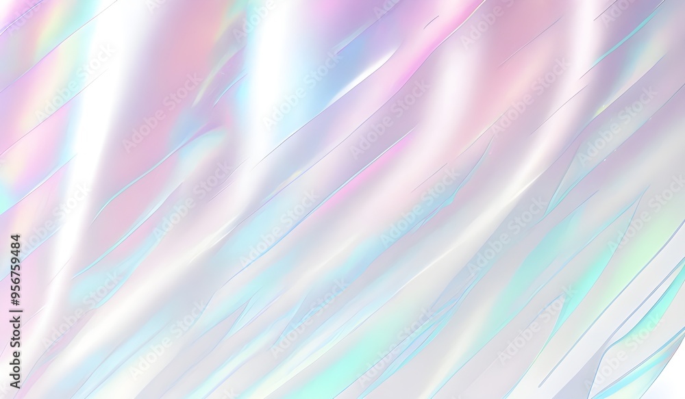 Holographic background seamless trendy iridescent light foil texture. Soft holographic pastel unicorn marble background pattern. Modern pearlescent blurry abstract swirl illustration.
Holographic background seamless trendy iridescent light foil texture. Soft holographic pastel unicorn marble background pattern. Modern pearlescent blurry abstract swirl illustration.