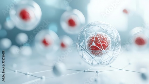 Regenerative gel embedded with stem cells, biomaterials, personalized medicine technology photo