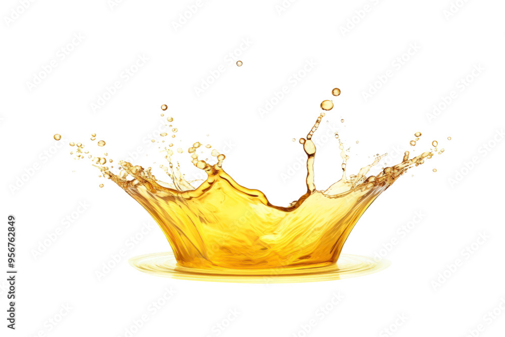 Oil liquid splashes form a crown with droplets. Perfect for luxury branding, advertising, and promotions aiming for sophistication and elegance Oil liquid splashes form a crown with droplets. Perfect for luxury branding, advertising, and promotions aiming for sophistication and elegance