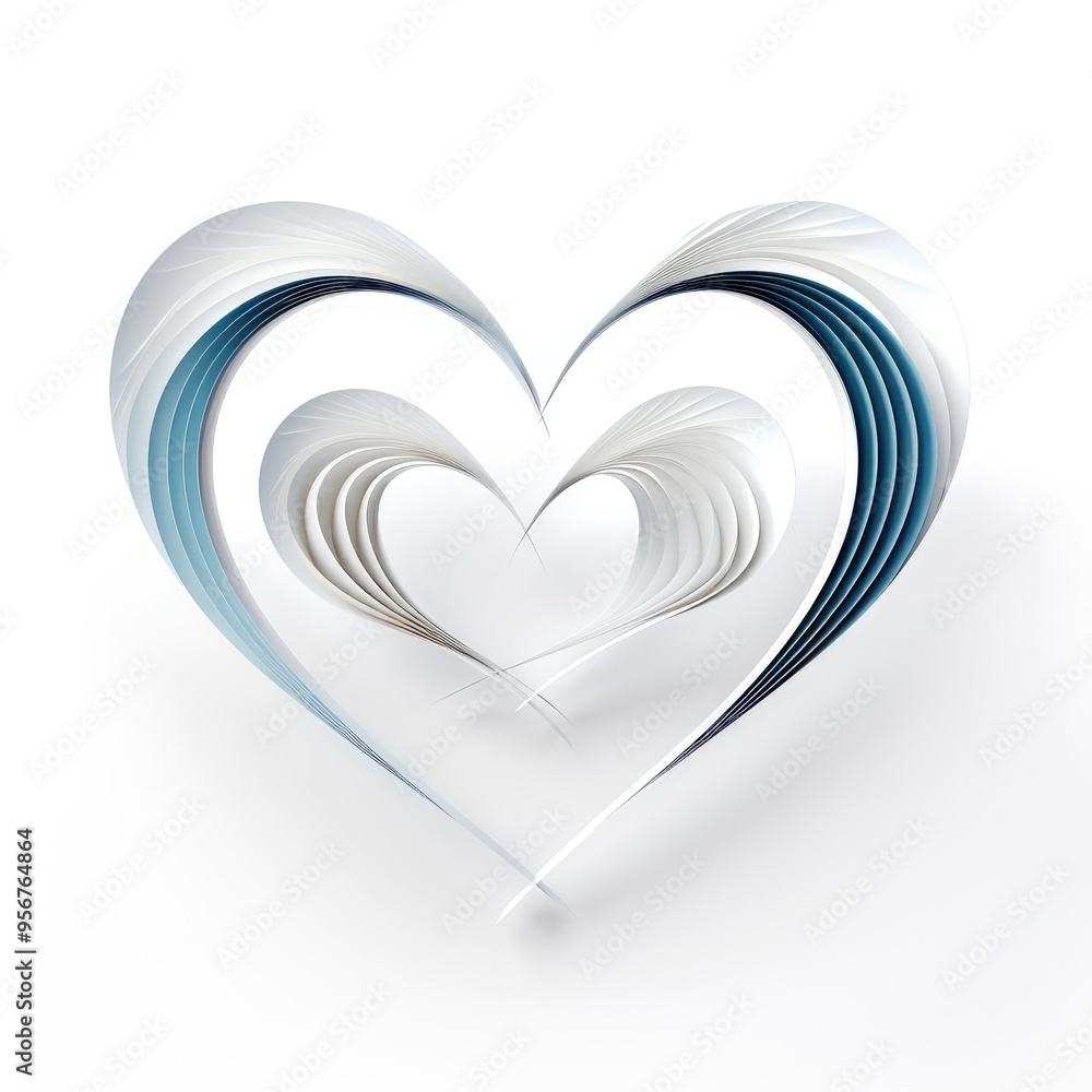 Abstract figure in the shape of a heart. Abstract figure in the shape of a heart.