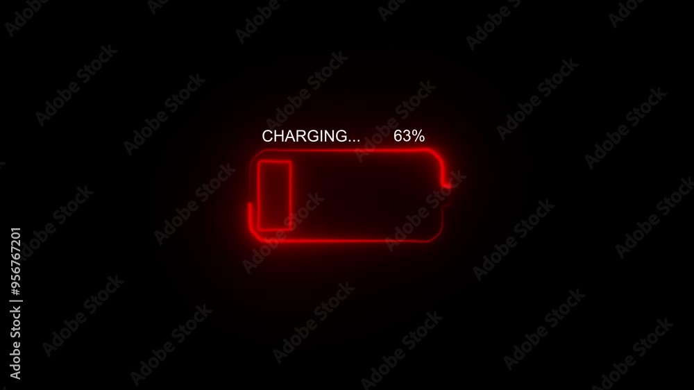 Battery charge neon sign Abstract battery with charging symbol in futuristic glowing polygonal style Neon battery icon animated Battery charge neon sign Abstract battery with charging symbol in futuristic glowing polygonal style Neon battery icon animated
