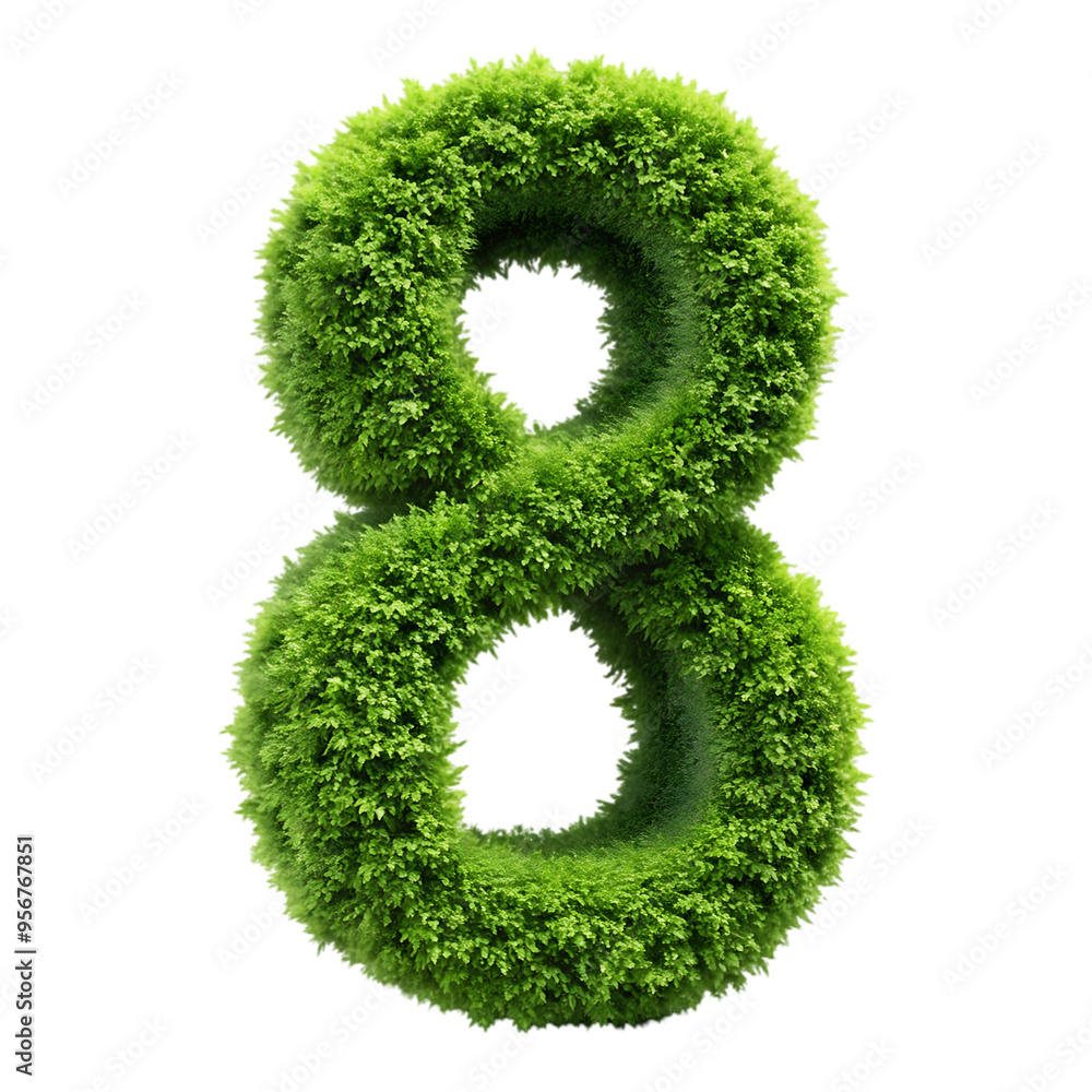 grass letter isolated on white grass letter isolated on white