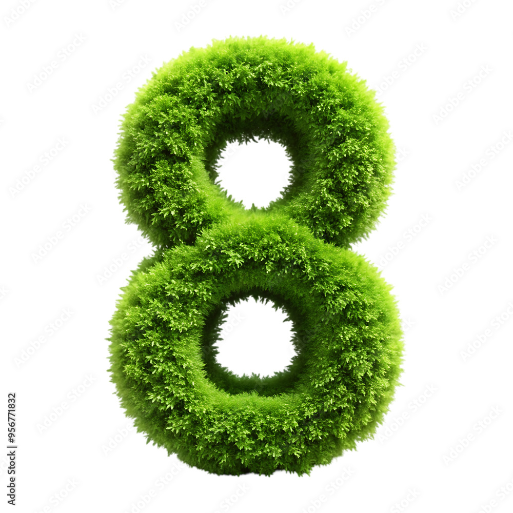 grass letter isolated on white grass letter isolated on white