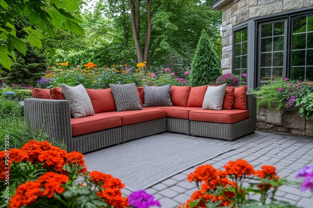 Obraz premium Modern interior design in transitional style, Ai generated