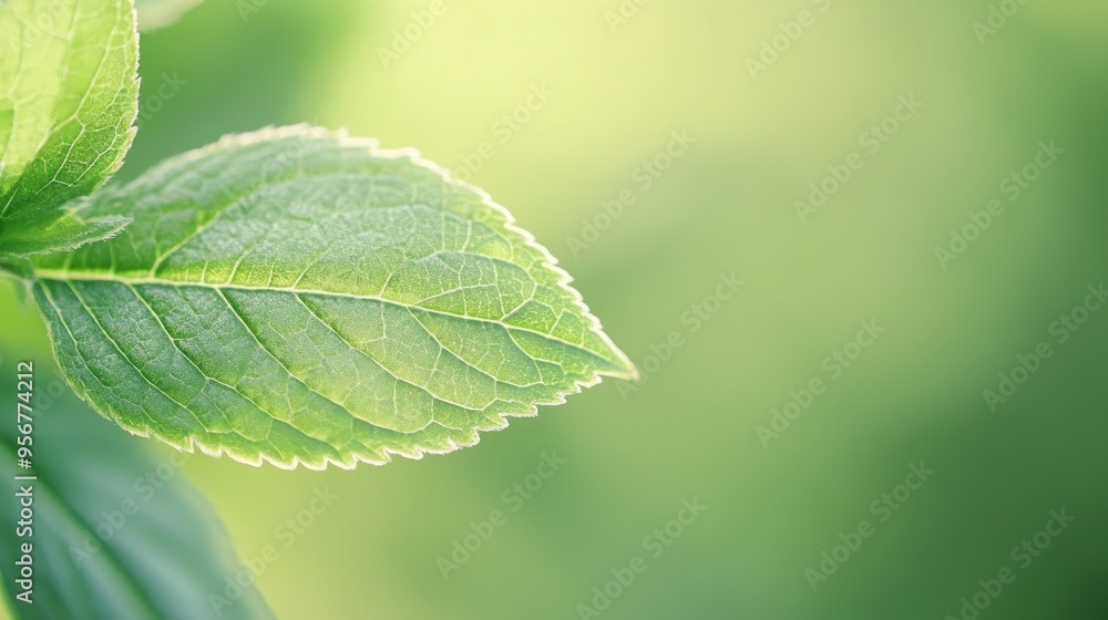 Close-up of a leaf edge with a soft, out-of-focus green background, highlighting natural textures and beauty. Close-up of a leaf edge with a soft, out-of-focus green background, highlighting natural textures and beauty.