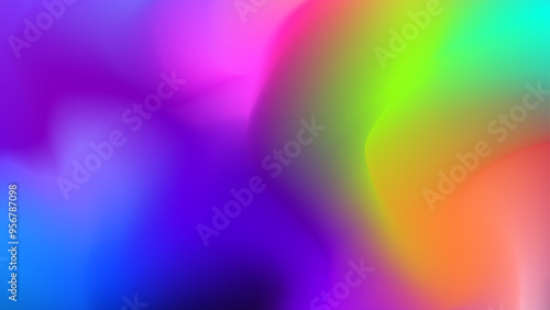 abstract background with elegant blue, red, yellow, purple, green, orange,  and black gradations	
