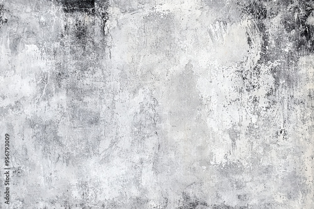 Fototapeta premium Weathered, grey wall texture