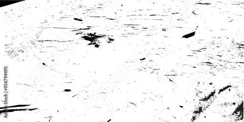 Black and white texture in art style. Fantastic monochrome background. Vector grunge overlay texture.  Abstract monochrome image includes a faded effect in dark tones. Vector art