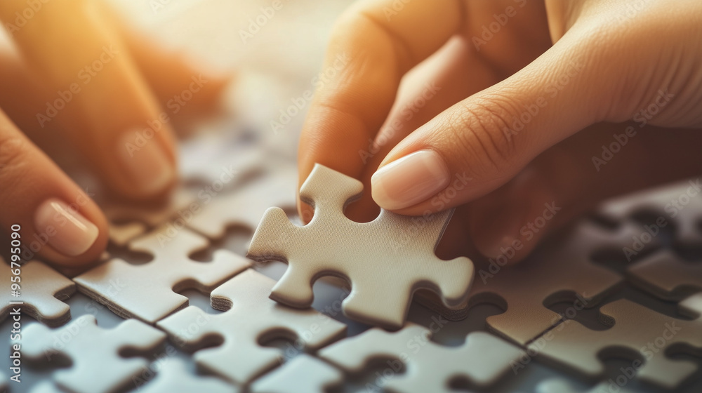 hand holding puzzle piece hand holding puzzle piece