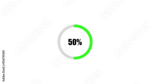 illustration of an background, loading circle bar animation, loading circle