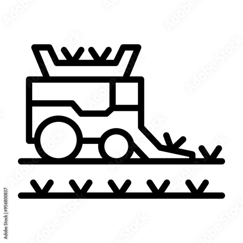 Crop Harvesting Icon