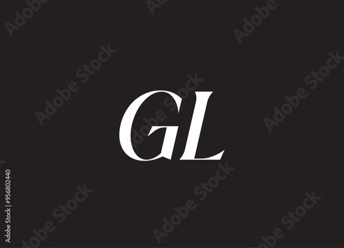 GL letter logo and initial logo design