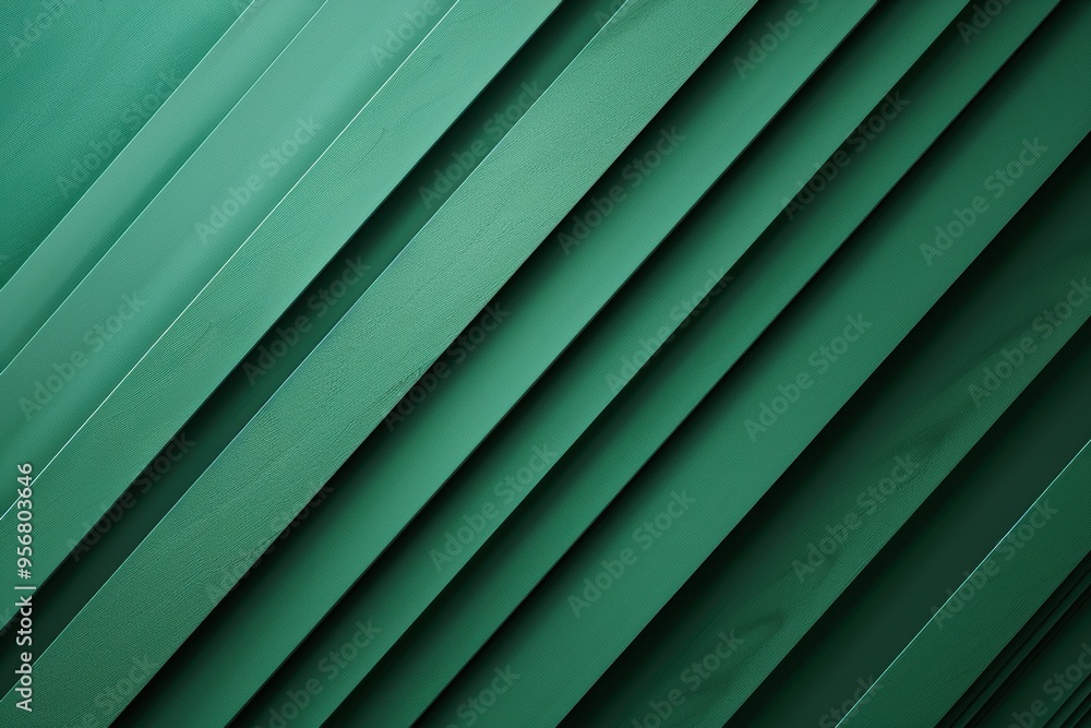 Obraz premium Abstract Diagonal Green Striped Pattern