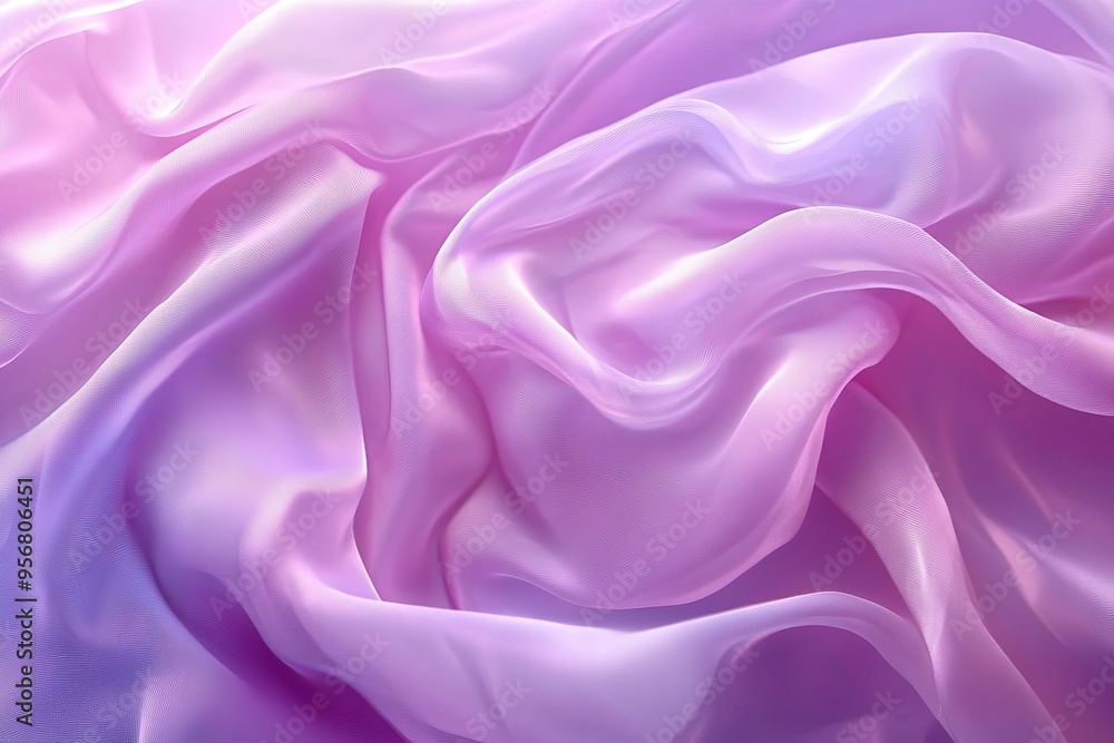 Obraz premium Abstract pastel motion background, creative video with cloth texture movement with delicate colors, dreamy graphic with elegant and luxury style, feminine design for females. Generative Ai