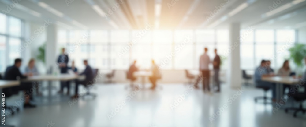 business people in office in blurry for background