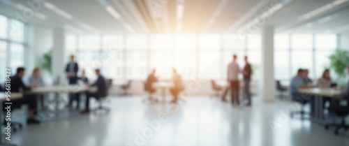 Obraz na płótnie business people in office in blurry for background w salonie