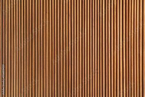 Wooden slat wall texture photo