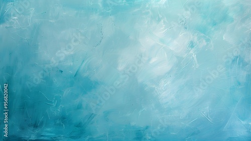 Abstract Blue and White Paint Texture Background