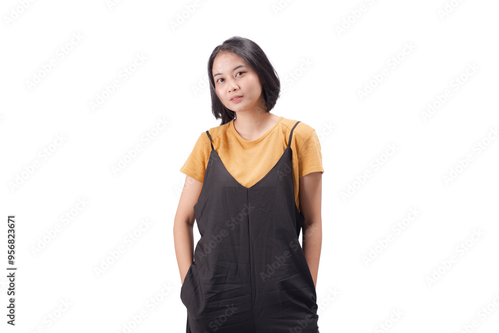 Asian Woman Wearing Casual Dress Asian Woman Wearing Casual Dress