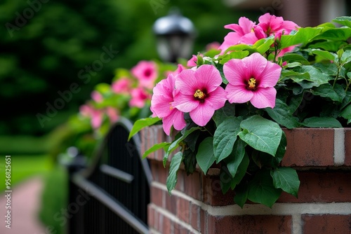 Flowering vines, climbing trellises, hidden gardens weave a tapestry of natural beauty